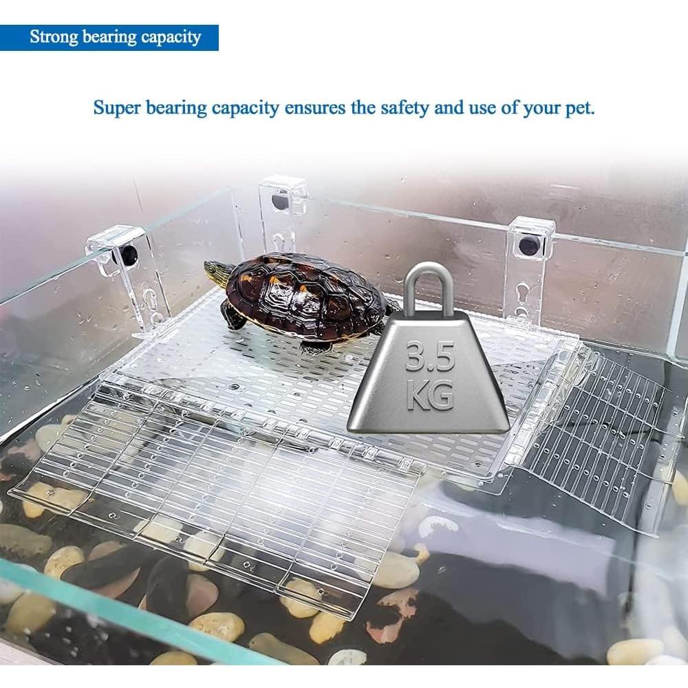 Plataforma de Basking Colgante Qiveno 35 cm Acrílico Transparente