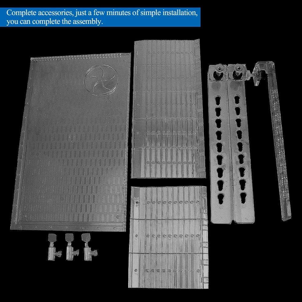 Plataforma de Basking Colgante Qiveno 35 cm Acrílico Transparente