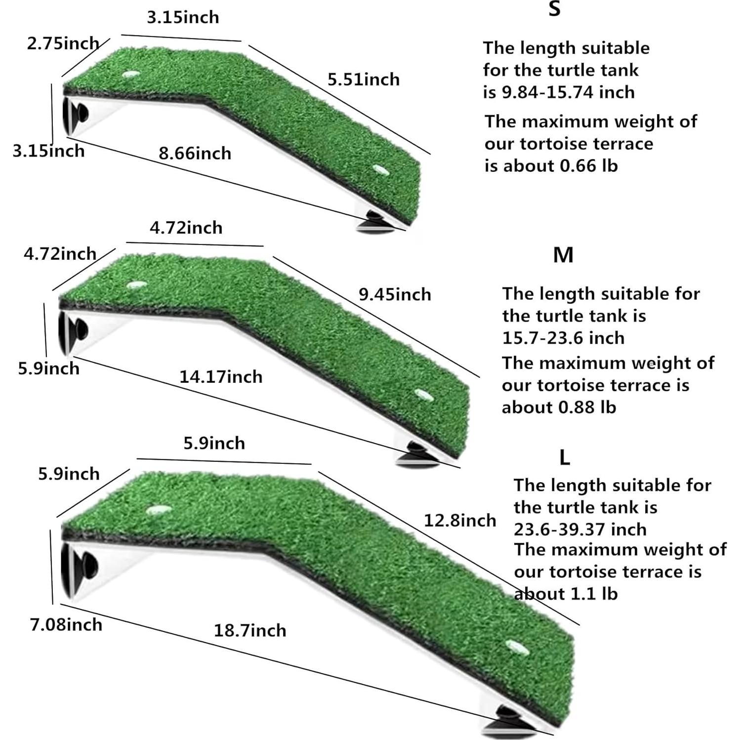 Plataforma de descanso para tortugas Alfyng 8x7 cm con rampa