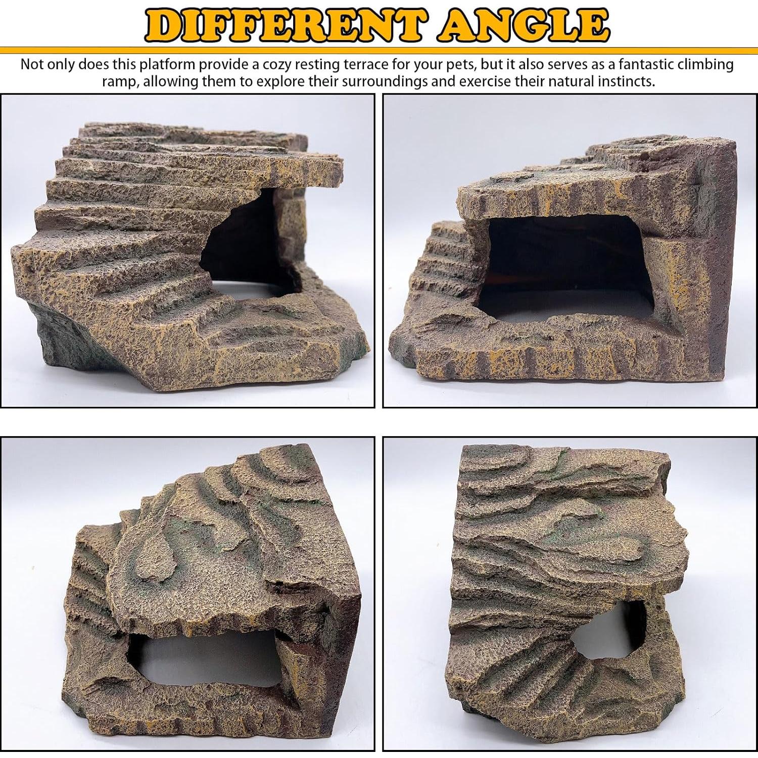 Plataforma de Sol para Tortugas Kathson 25x22x16.5 cm Resina