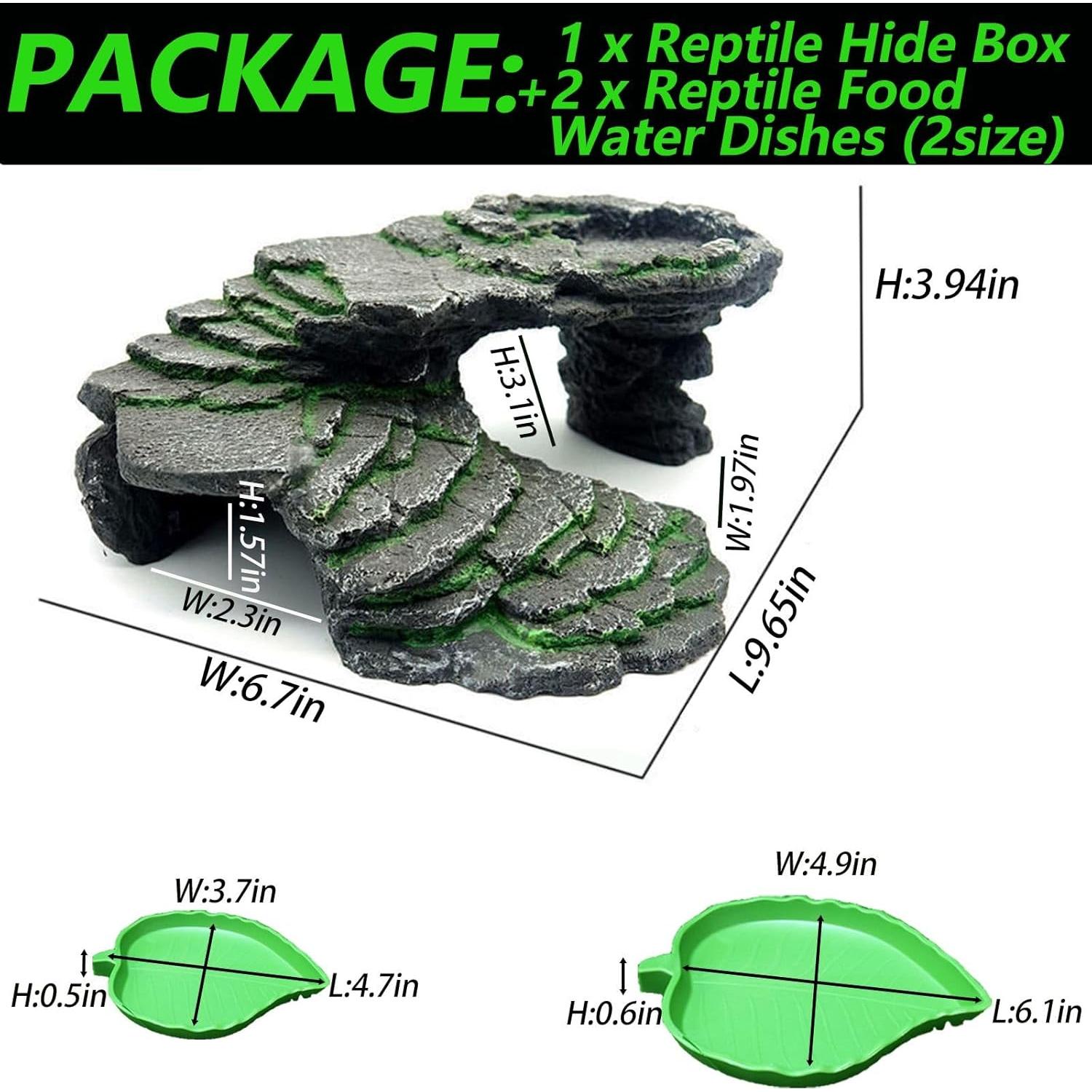 Plataforma de Sol para Tortugas BZCWHWY 24.4x10.2cm 3PCS