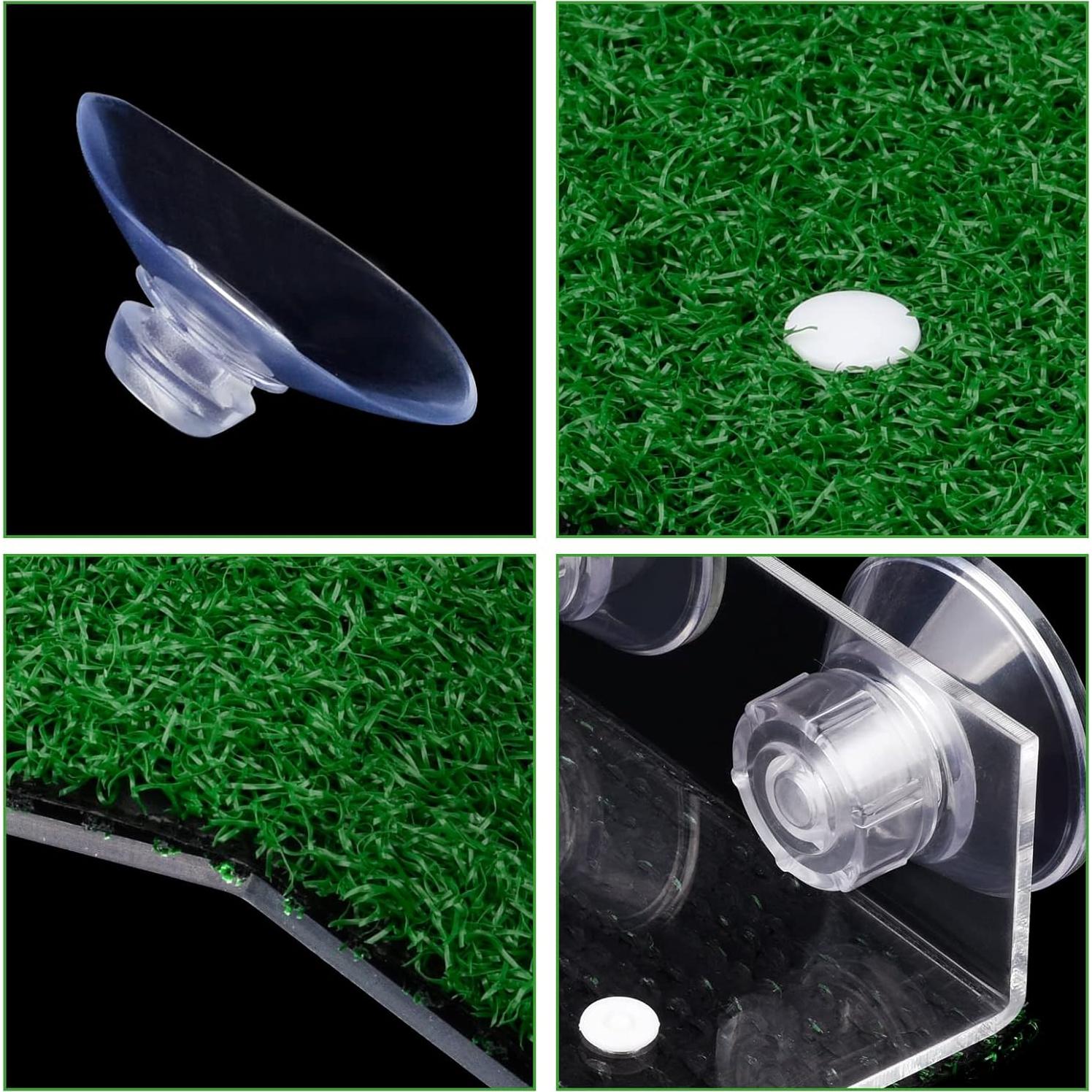 Plataforma de Sol para Tortugas Weaverbird con Césped 12x20cm