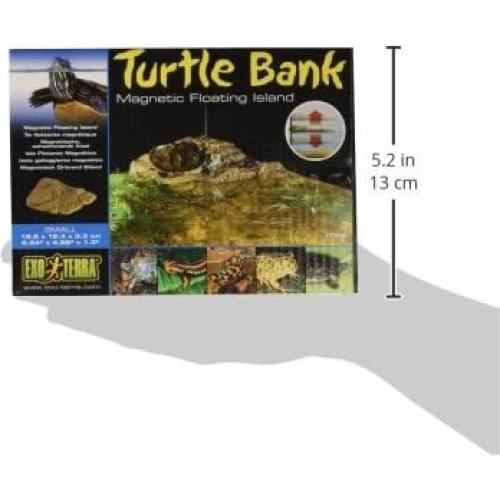 Isla Flotante Magnética Exo Terra Turtle Bank - Pequeña 16.6x12.4 cm