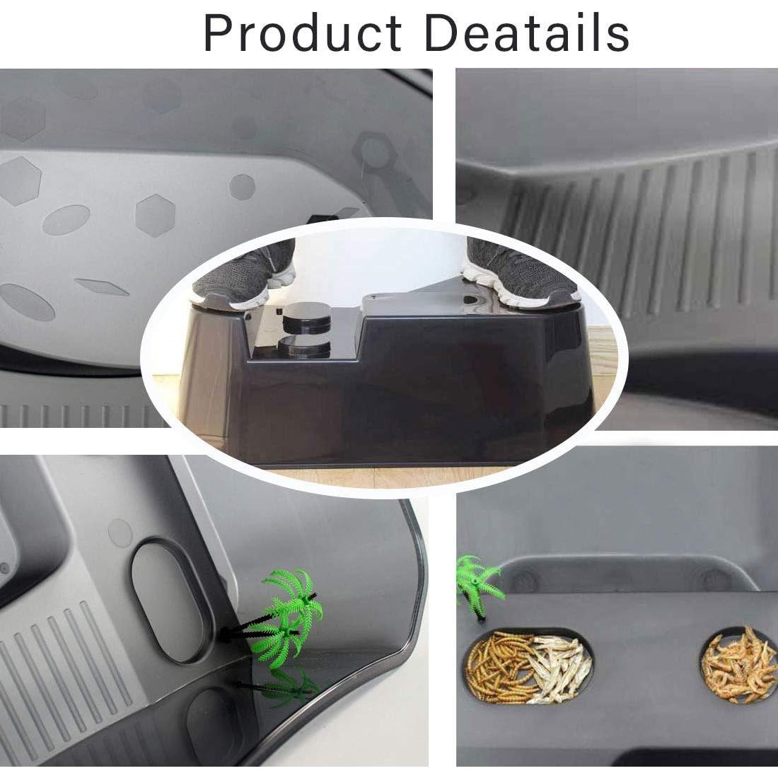 Tanque para Tortugas PINVNBY 40x23x13 cm, Plástico Seguro y Duradero