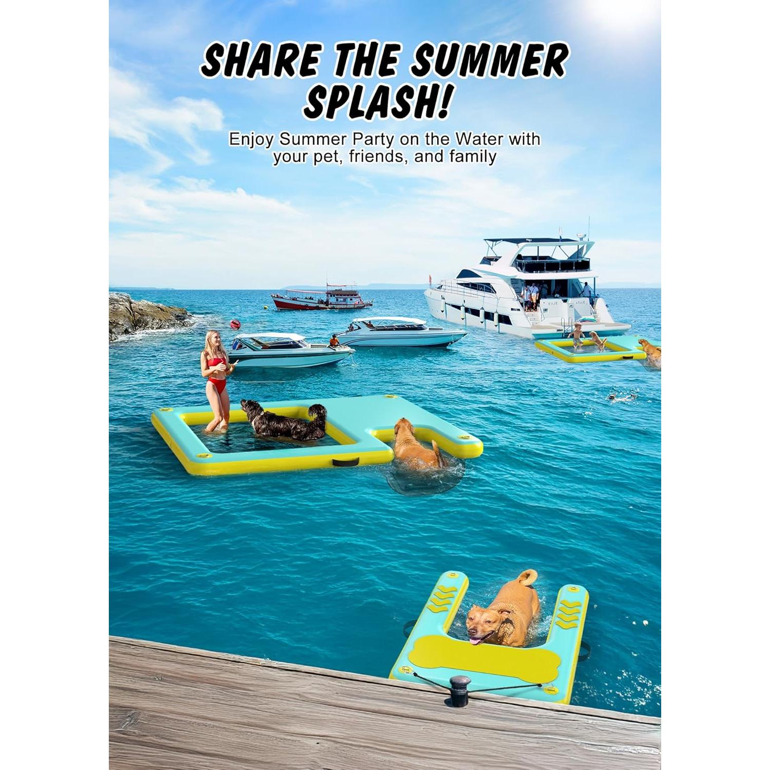 Rampa Inflable para Perros Lesotc 152.4x101.6cm Antideslizante