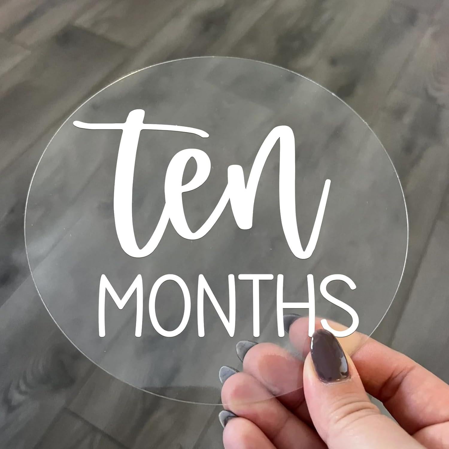 Discos de Hitos Mensuales Acrílico JINMURY 13 PCS 10.16 cm