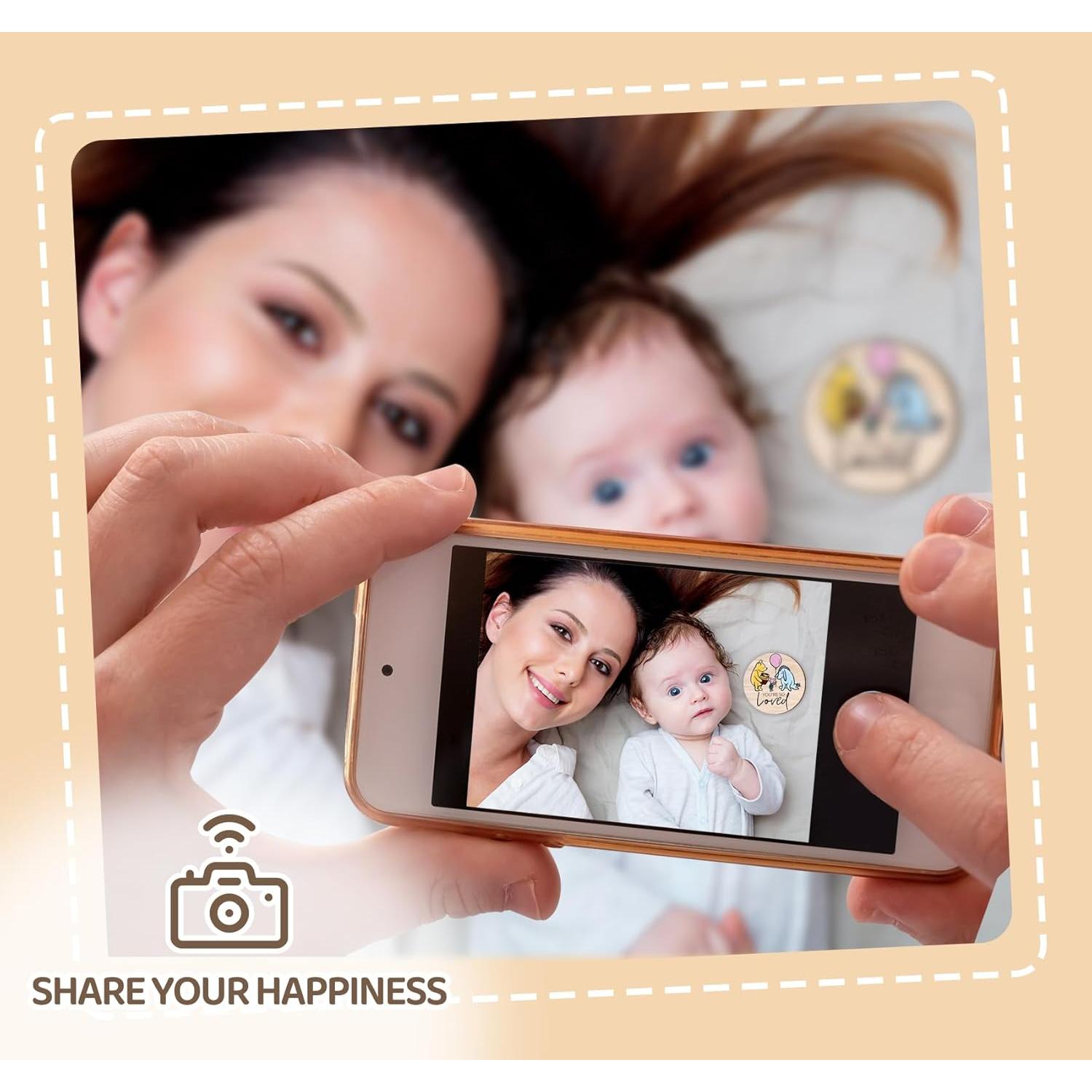 Tarjetas de Hitos de Madera Winnie the Pooh - 8 Piezas