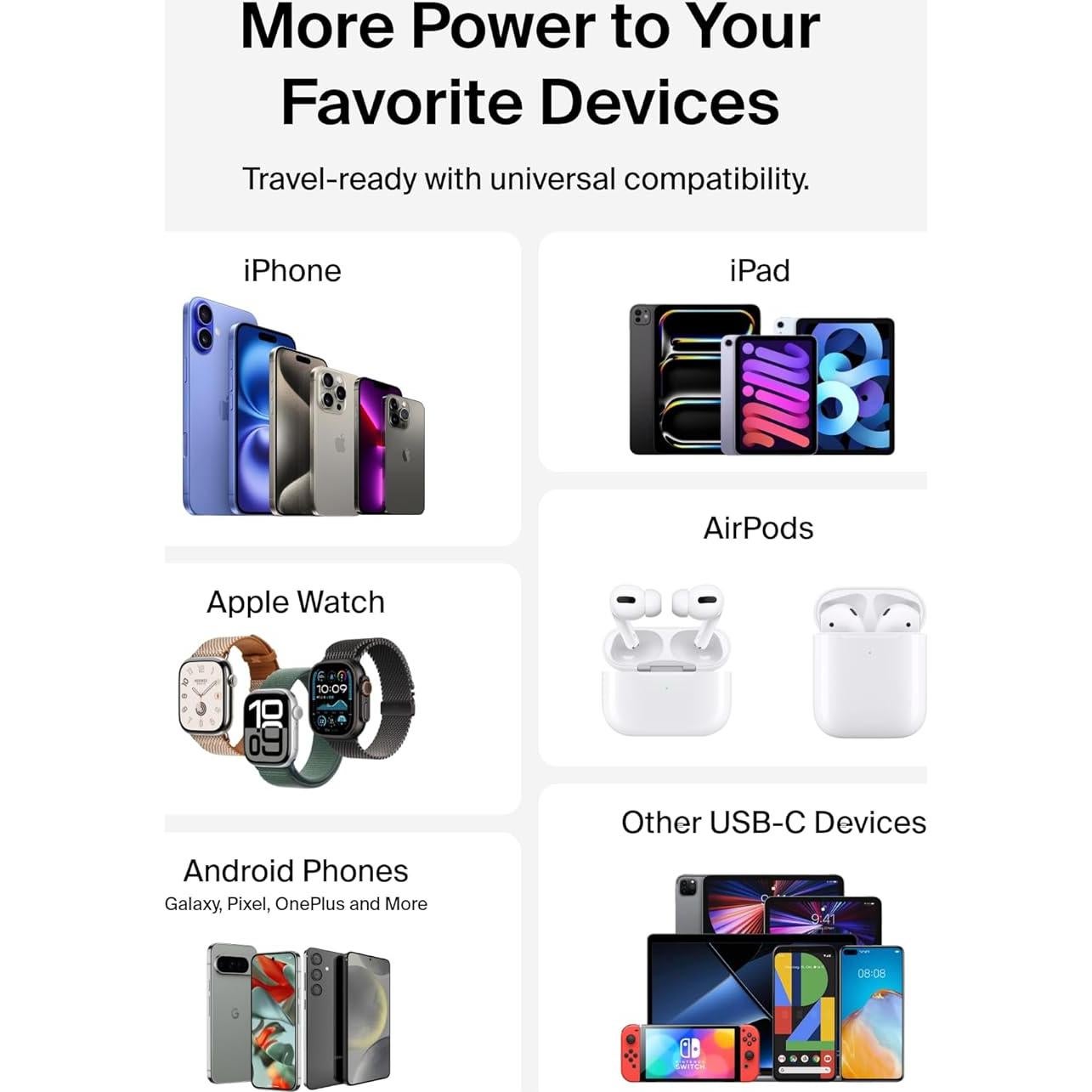 Cargador de pared Belkin 45W USB-C doble carga rápida