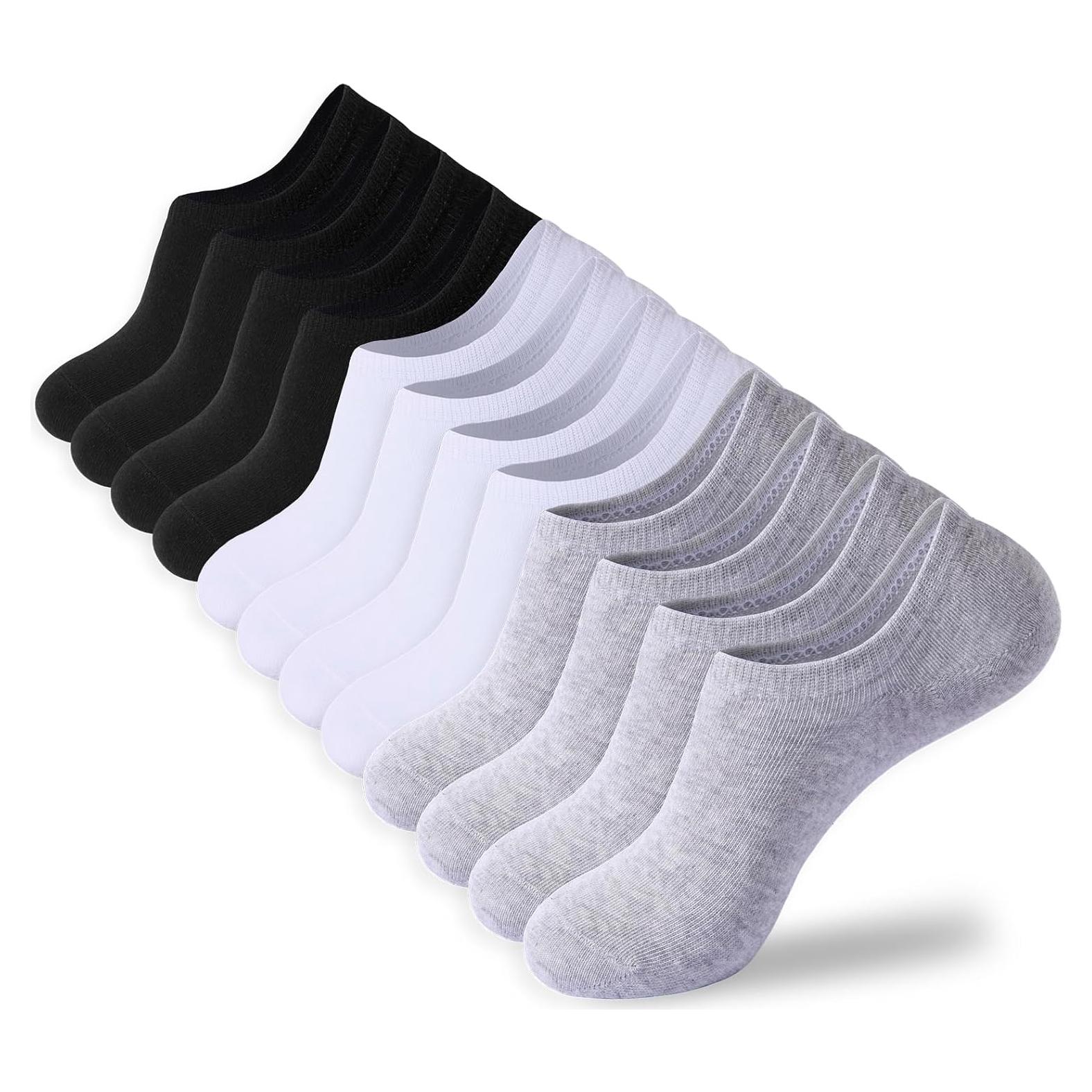 Calcetines Cortos de Algodón Antideslizantes Multi-6 Pares