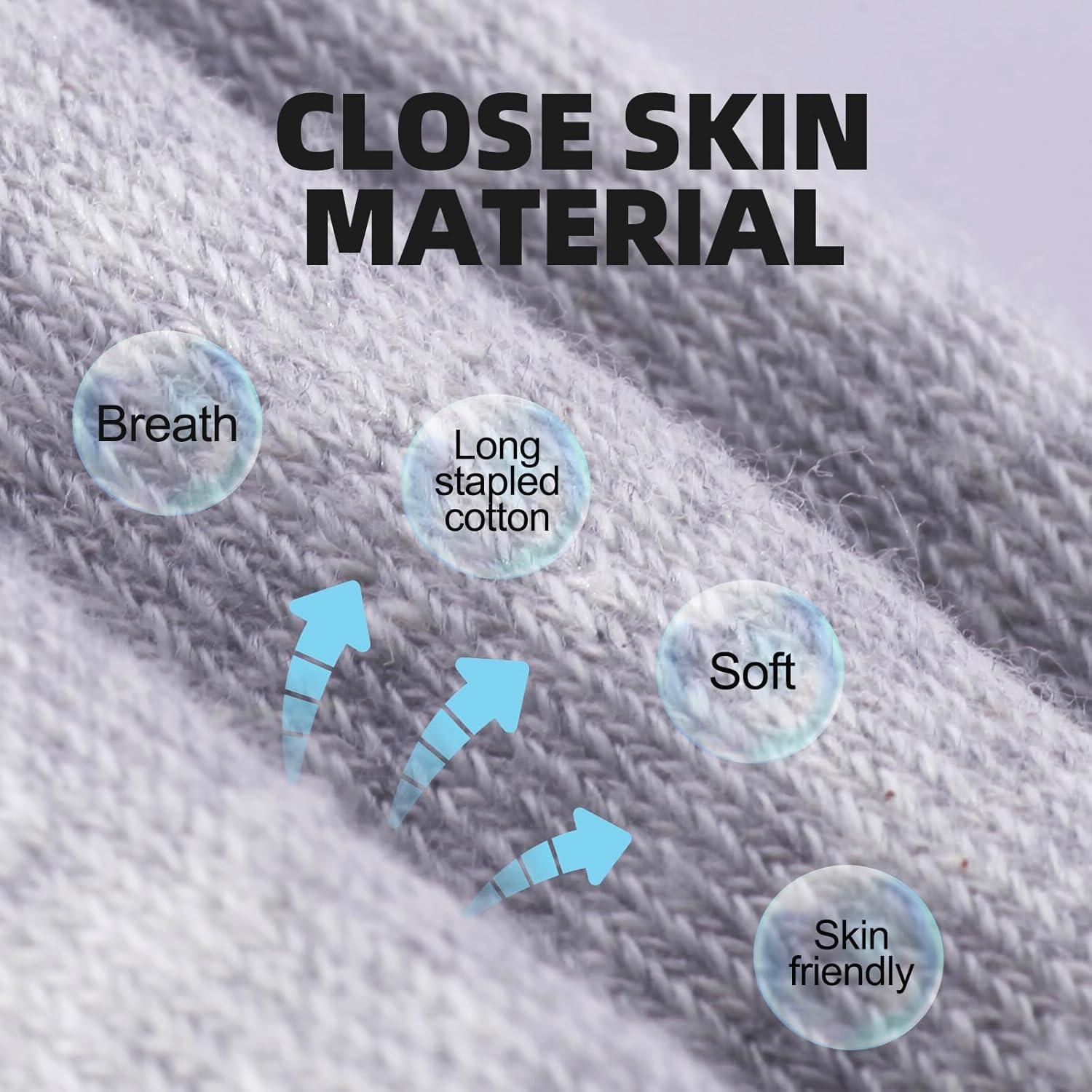 Calcetines Cortos de Algodón Antideslizantes Multi-6 Pares