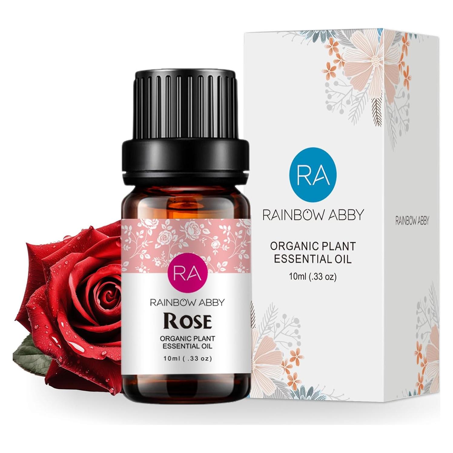 Aceite Esencial de Rosa Orgánico Puro RAINBOW ABBY 10ml