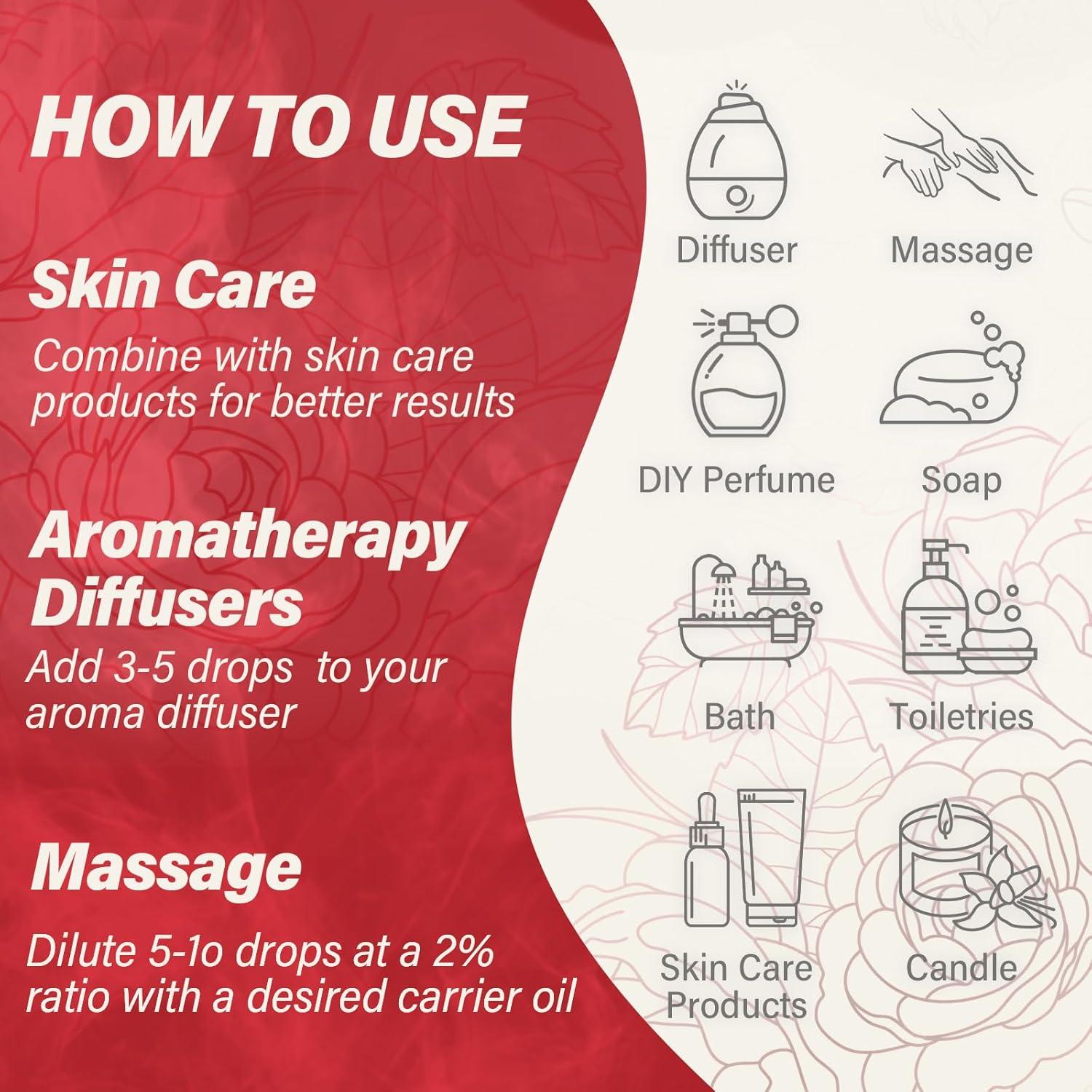 Aceite Esencial de Rosa Orgánico Puro RAINBOW ABBY 10ml