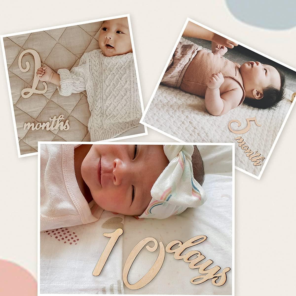 Set de 19 Números de Hitos de Madera Promise Babe