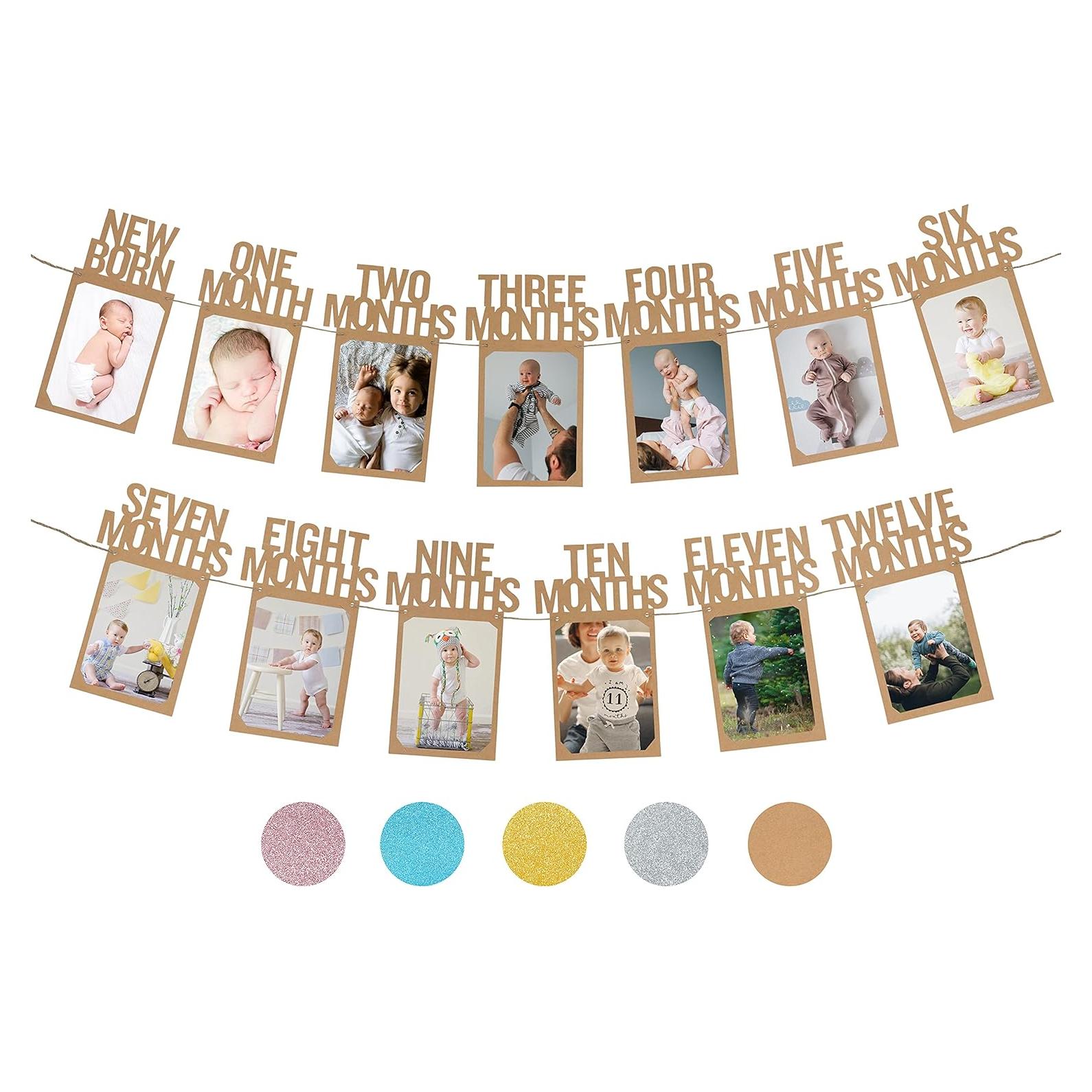 Banner de Fotos de Cumpleaños 1 Año PartyHooman Kraft