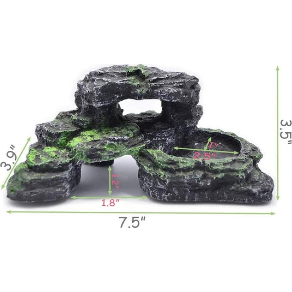 Plataforma de Escalada para Tortugas ZMGMSM 19cm Resina