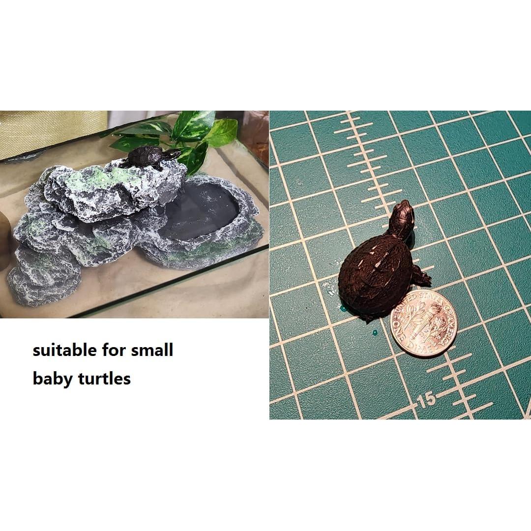 Plataforma de Escalada para Tortugas ZMGMSM 19cm Resina