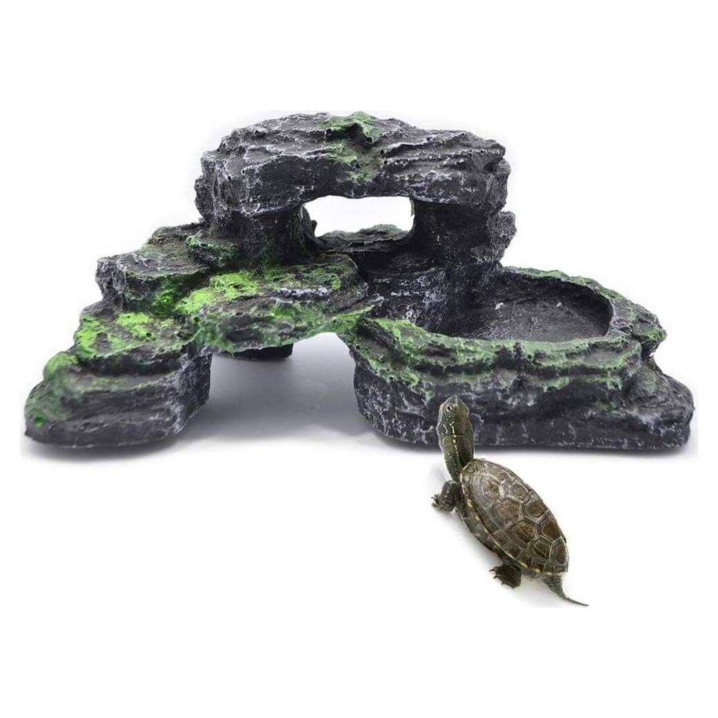 Plataforma para Tortugas PINVNBY 18 x 12 cm Resina Acuario