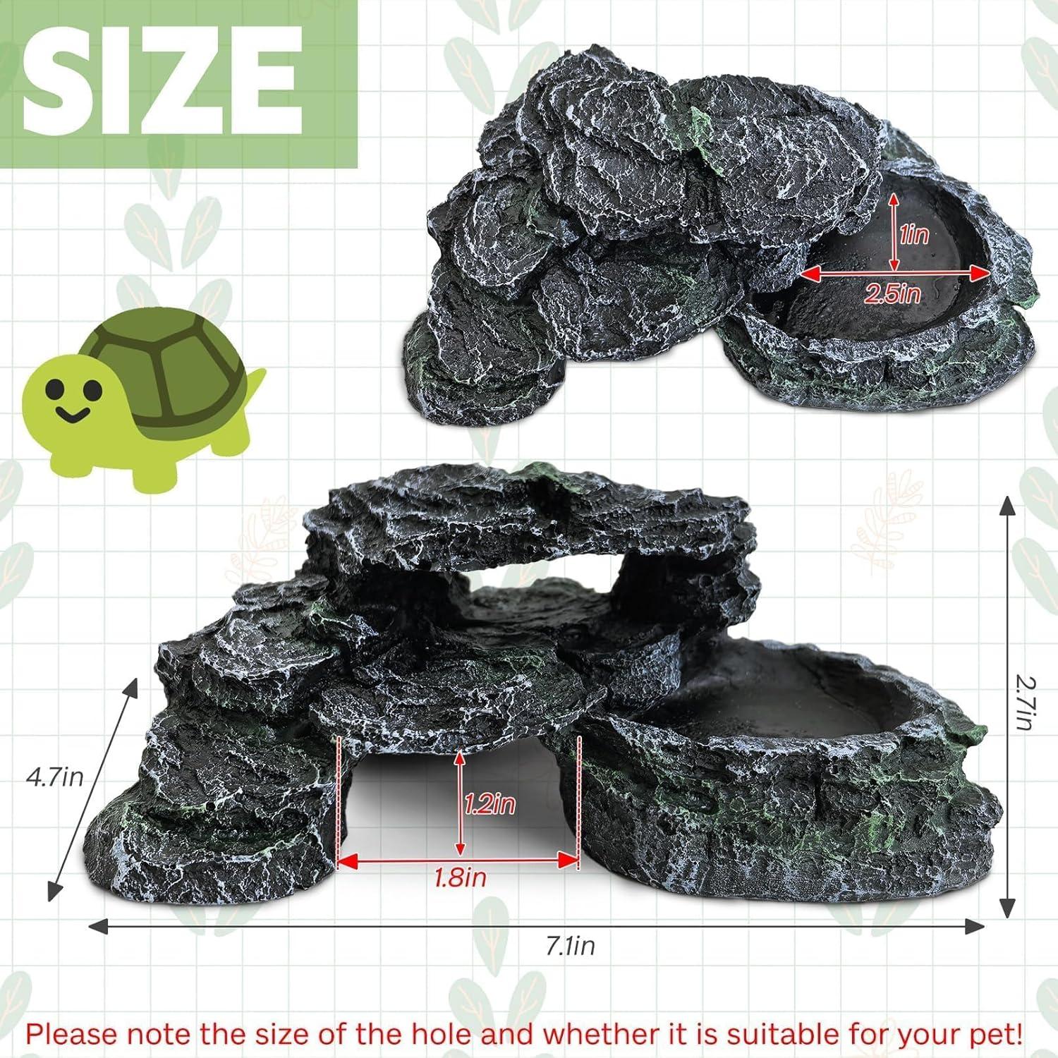 Plataforma para Tortugas PINVNBY 18 x 12 cm Resina Acuario