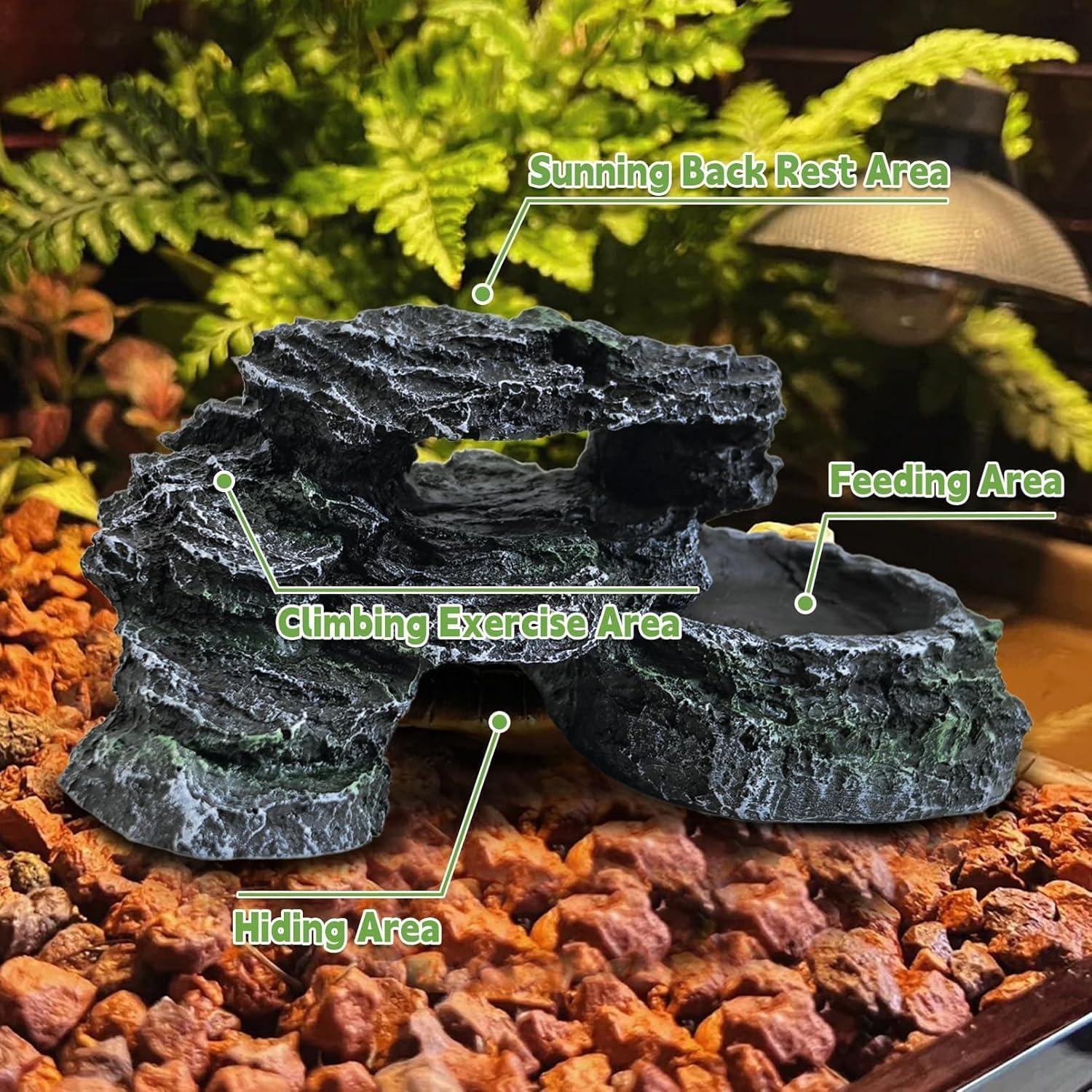 Plataforma para Tortugas PINVNBY 18 x 12 cm Resina Acuario