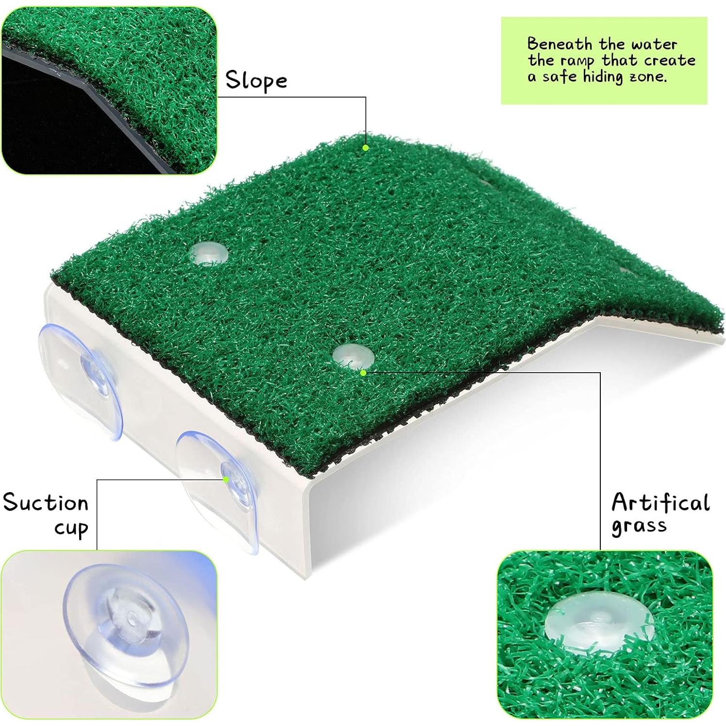 Plataforma de Sol para Tortugas Cunhill - 2 Piezas Acrílico