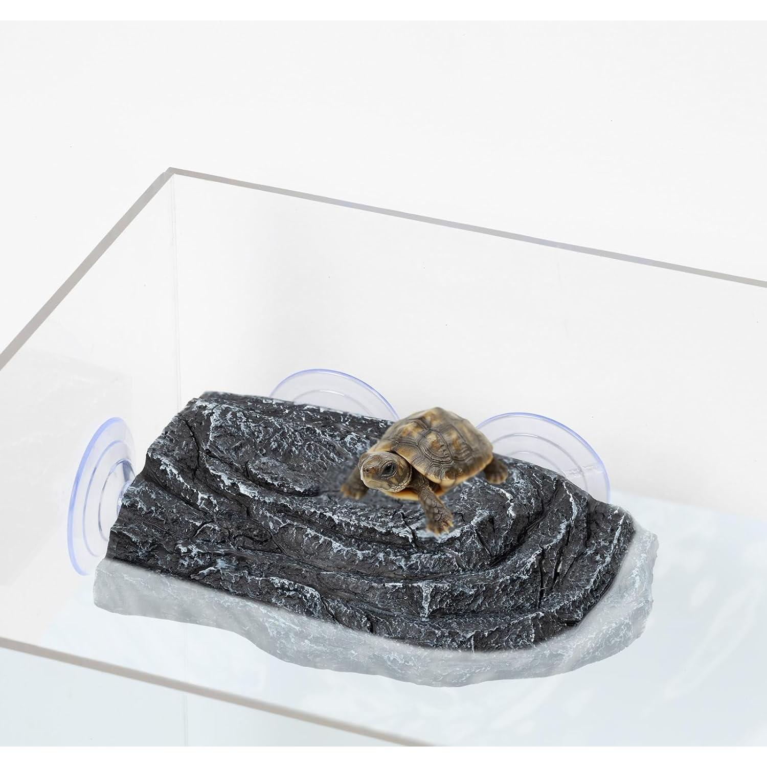 Plataforma de Sol Extra Grande AquaLume para Tortugas 21x18 cm