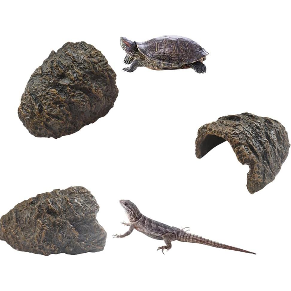 Cueva Oculta para Reptiles UQUABESO 12x12x7cm Verde