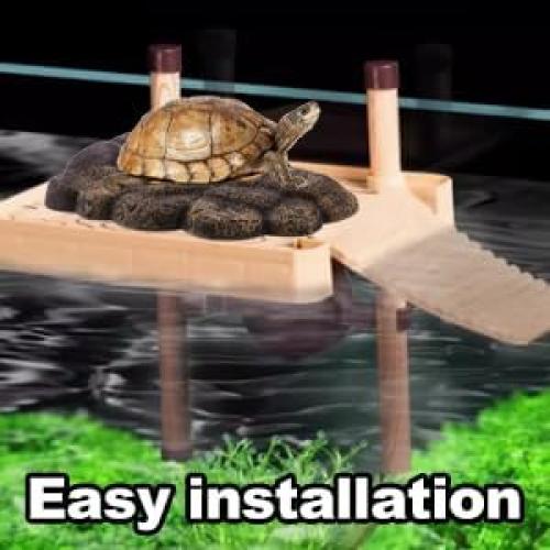 Isla Flotante Semi Acuática Pssopp NS-78 para Tortugas 16x11cm