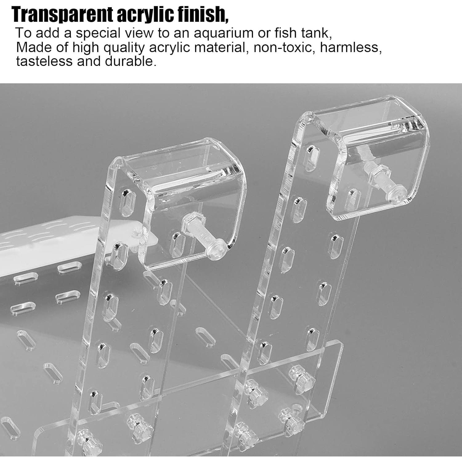 Bask de Tortuga Acrílico Transparente para Acuario TC