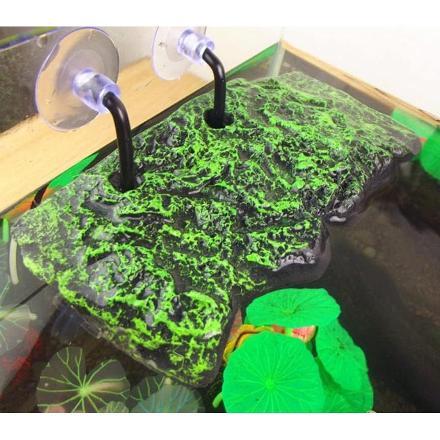 Isla Flotante para Tortugas Hffheer Grande 28x12cm con Ventosas