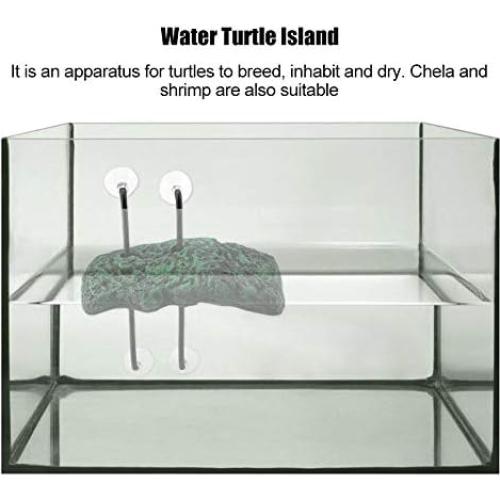 Isla Flotante para Tortugas Hffheer Grande 28x12cm con Ventosas