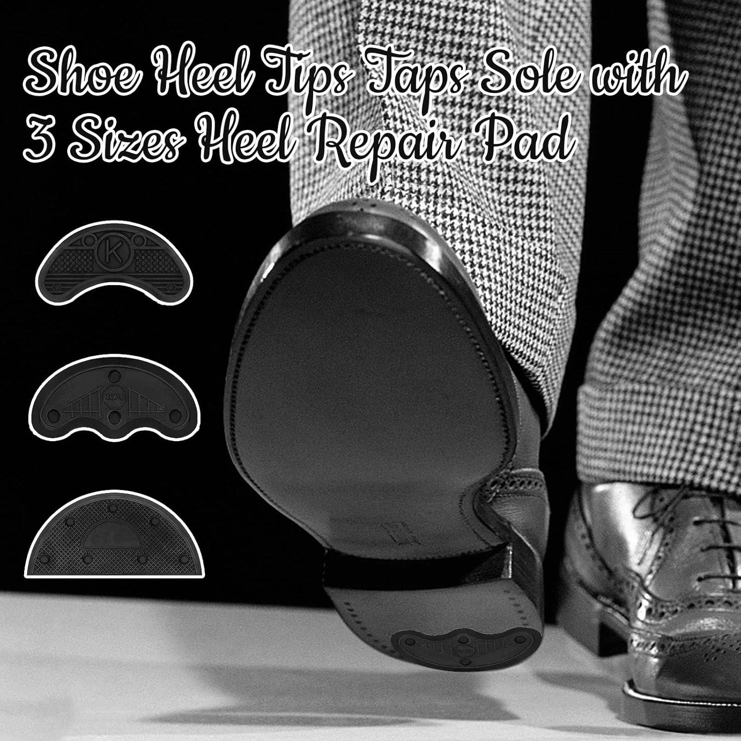 24 Pares de Placas de Reparación de Tacones LCZX - 3 Tamaños