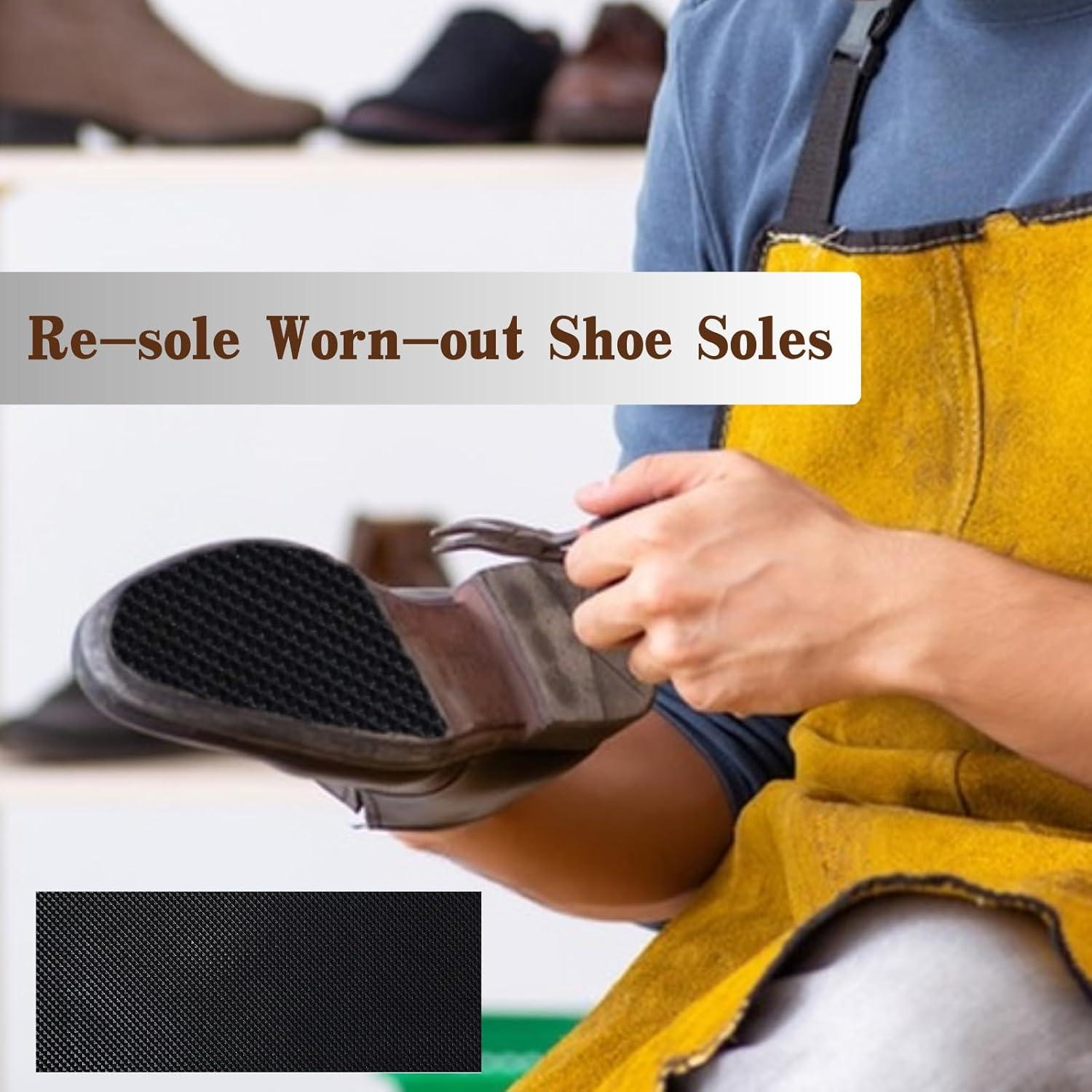 Hoja de Goma para Suelas de Zapatos HuanQiu 9x28 cm Antideslizante