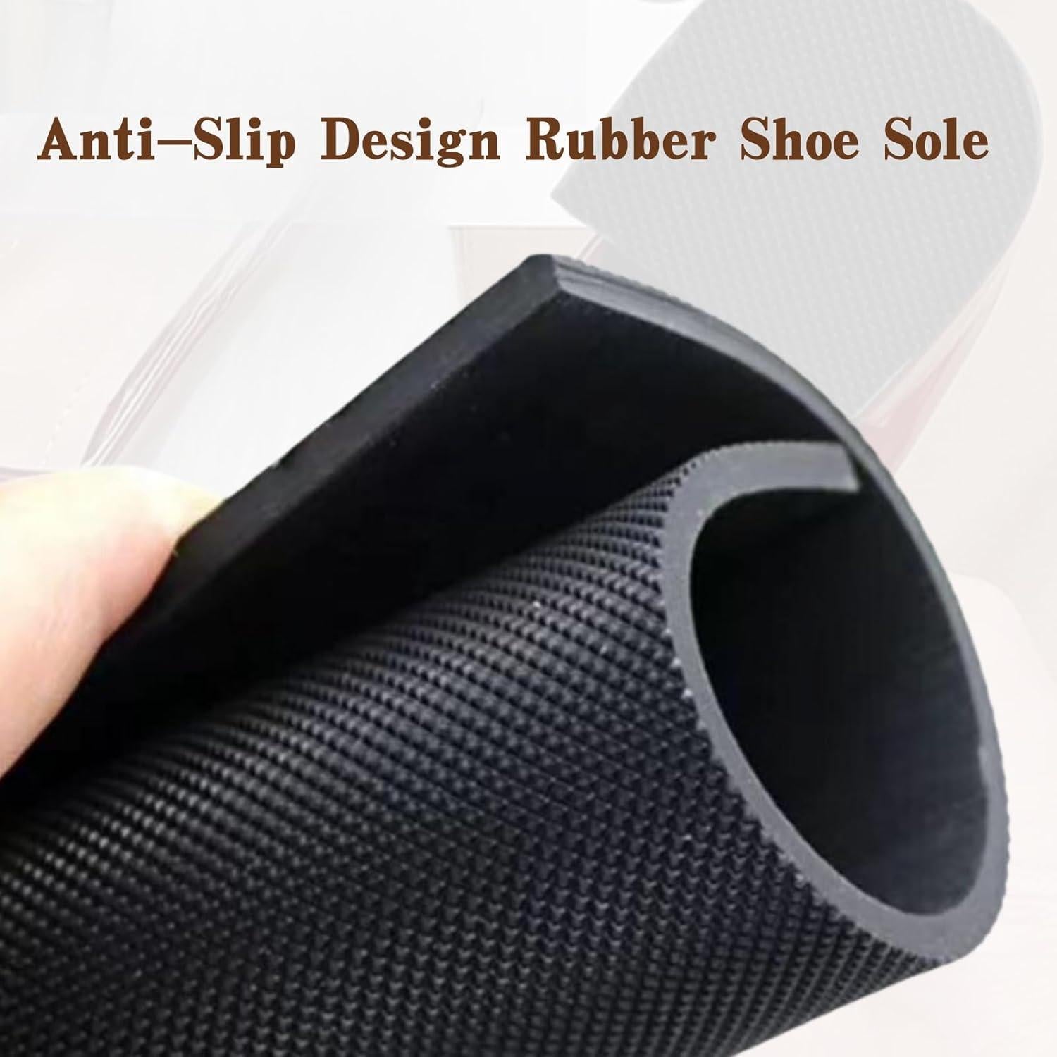 Hoja de Goma para Suelas de Zapatos HuanQiu 9x28 cm Antideslizante