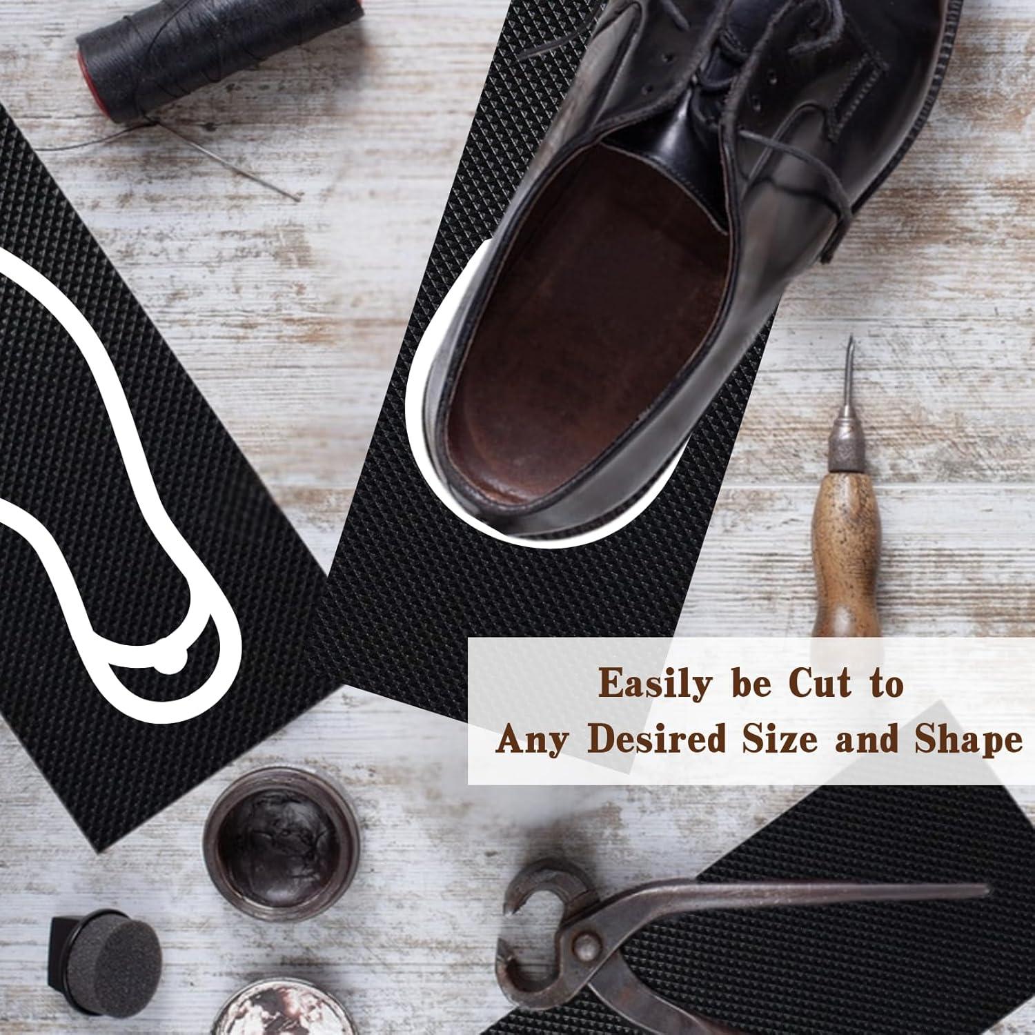 Hoja de Goma para Suelas de Zapatos HuanQiu 9x28 cm Antideslizante