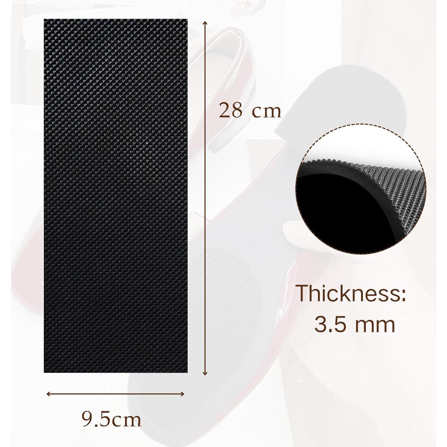 Hoja de Goma para Suelas de Zapatos HuanQiu 9x28 cm Antideslizante
