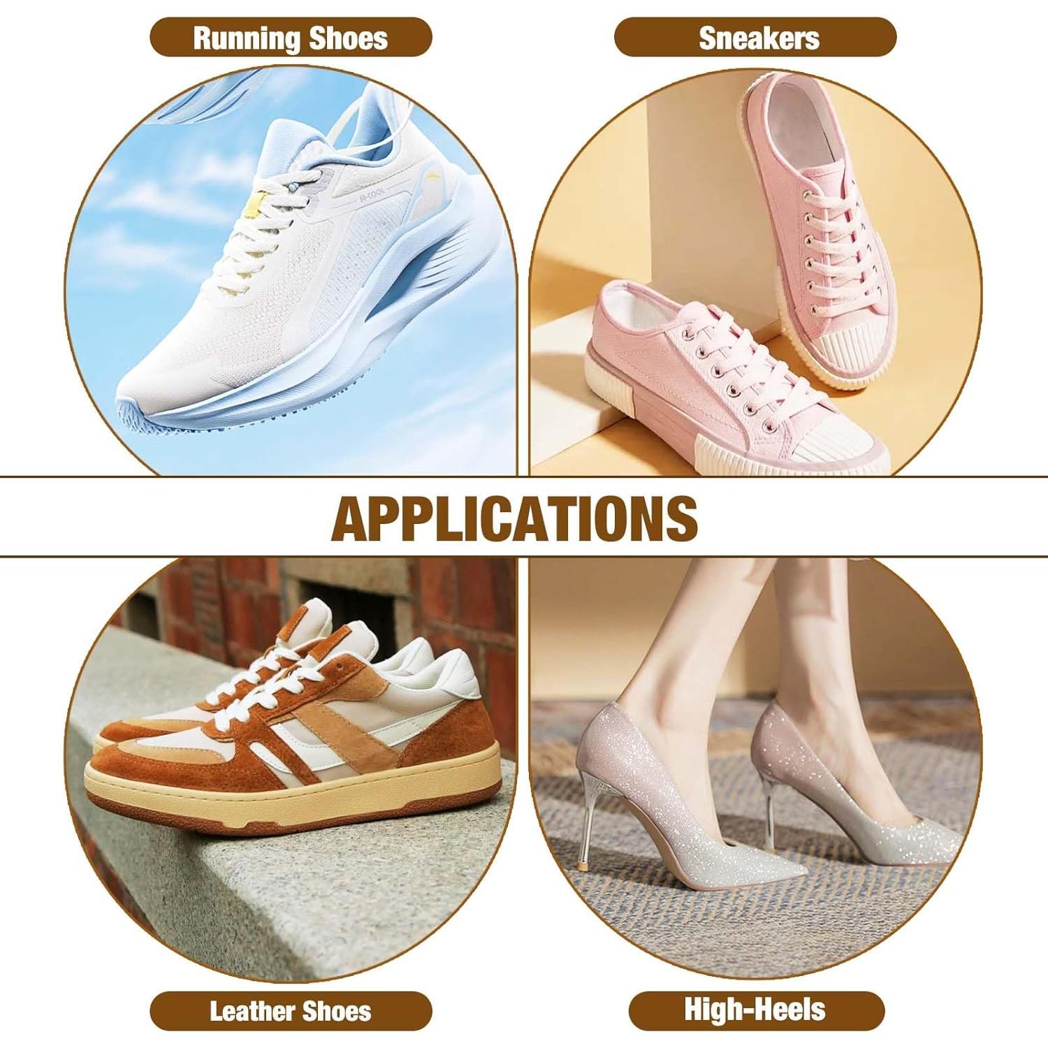 Kit de 18 Parches Autoadhesivos para Reparar Zapatos - Heclia