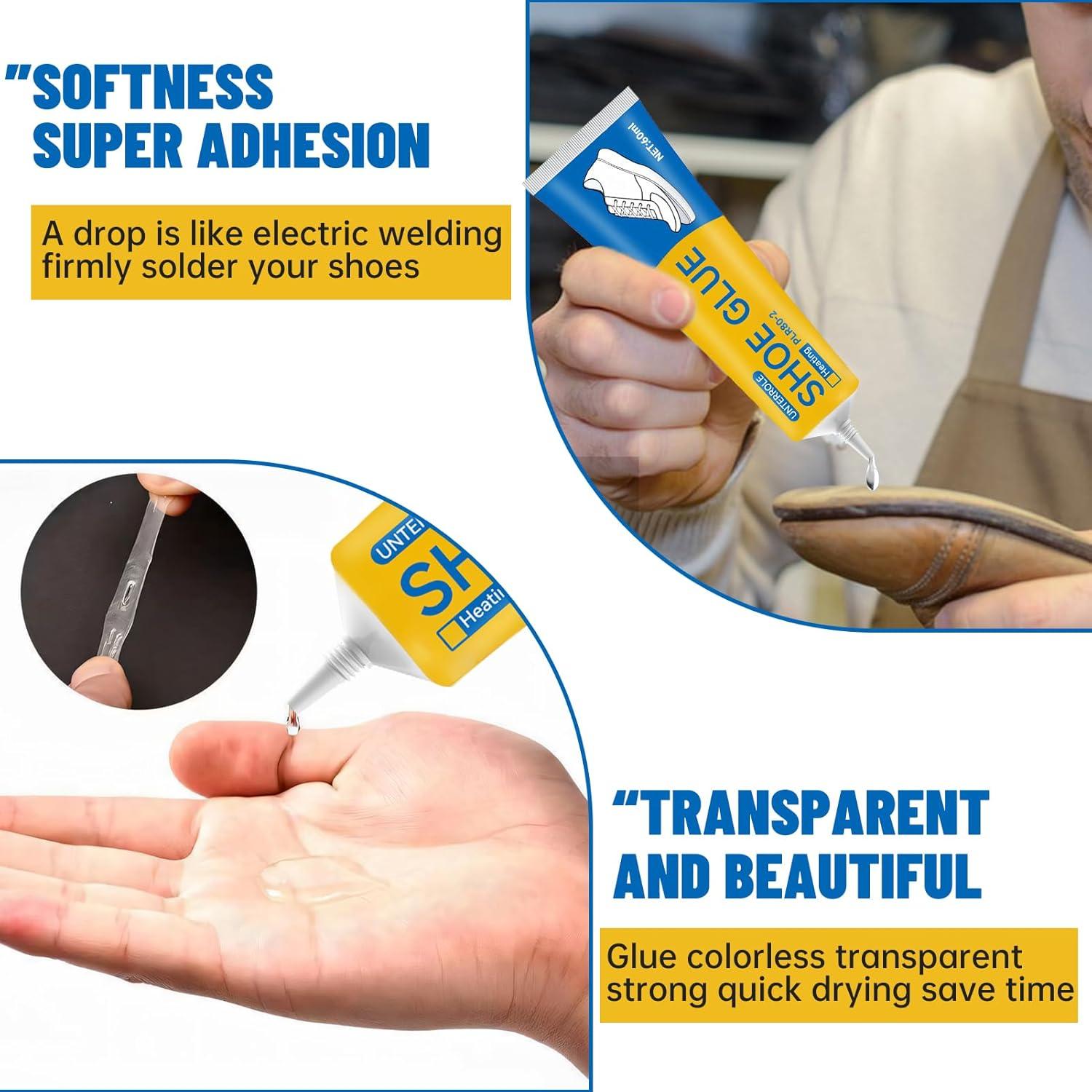 Ganbaro Pegamento para Zapatos 120 ml, Adhesivo Transparente