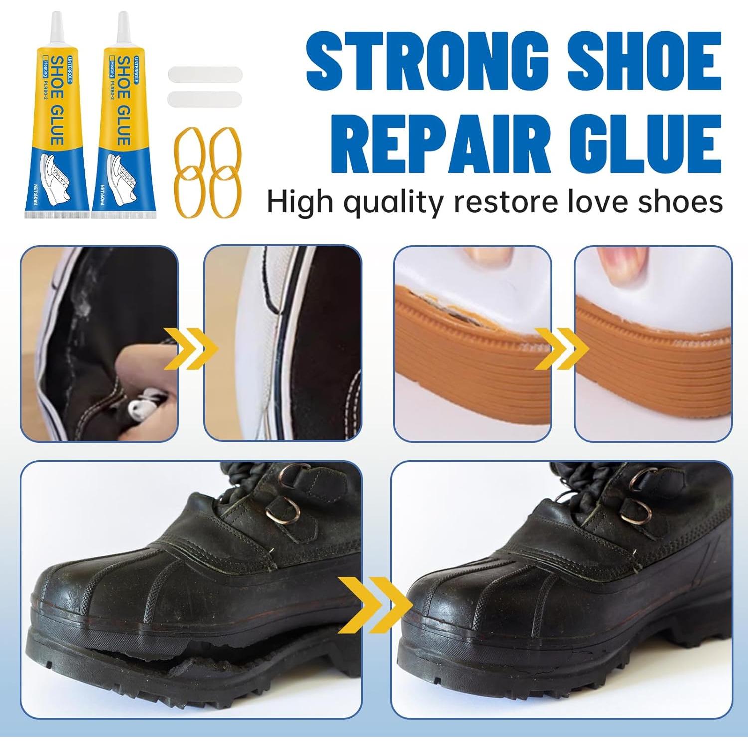 Ganbaro Pegamento para Zapatos 120 ml, Adhesivo Transparente