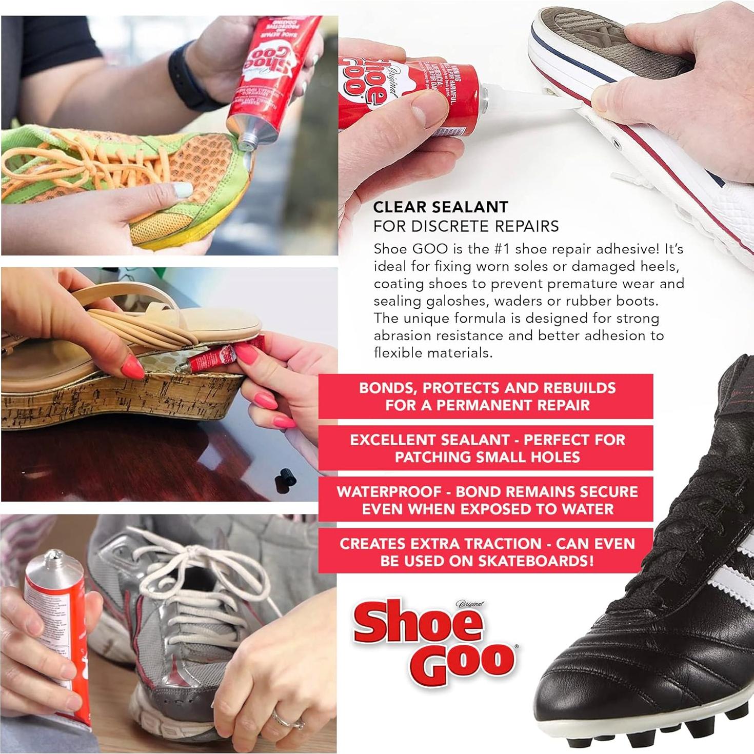 Adhesivo Shoe Goo 109.4mL Transparente + 10 Puntas Pixiss