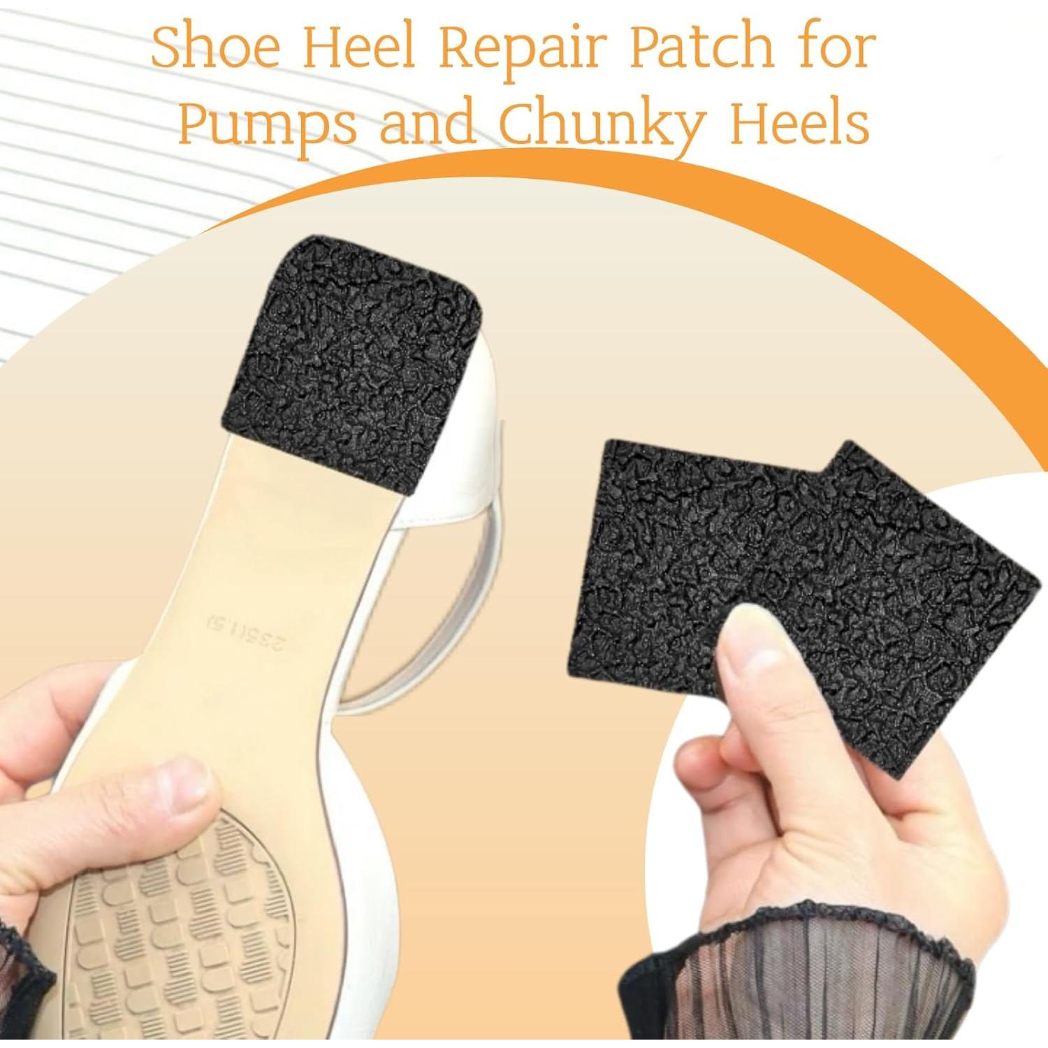 Hoja de Suela de Goma HuanQiu para Reparación de Tacones 6x6 cm