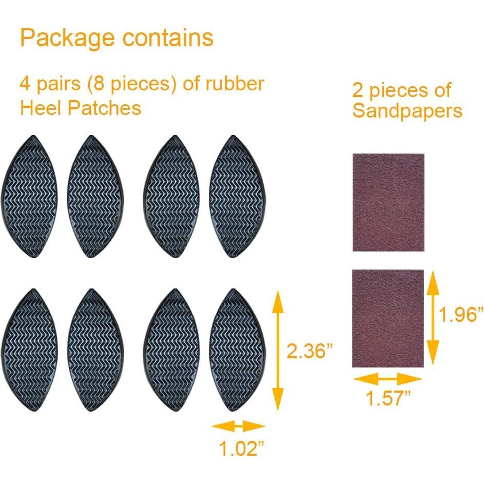 Placas de Reparación de Tacones Unikstep 4 Pares Antideslizantes