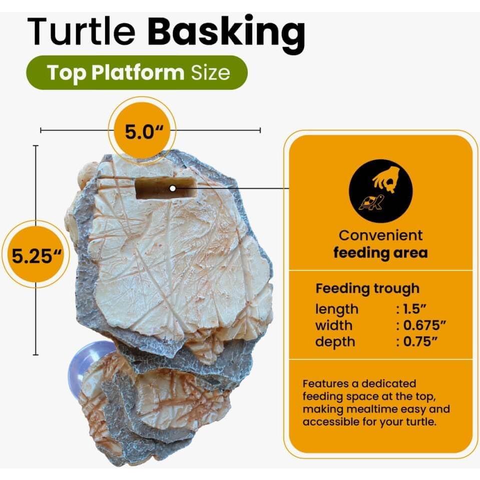 Plataforma de Sol para Tortugas Dean Designs - Beige - 3 Ventosas