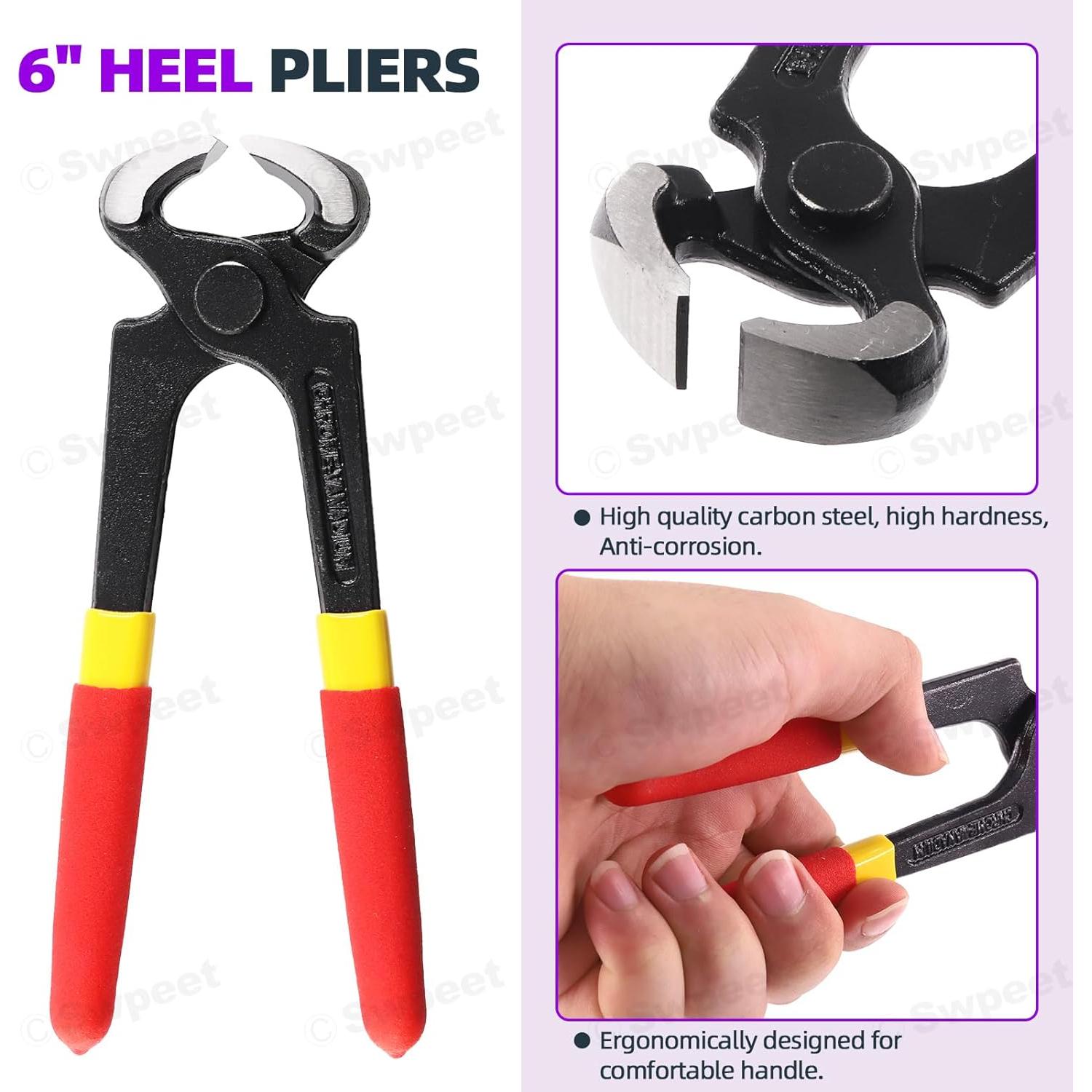 Kit de Reparación de Tacones Altos Swpeet 30 Pares + Alicates