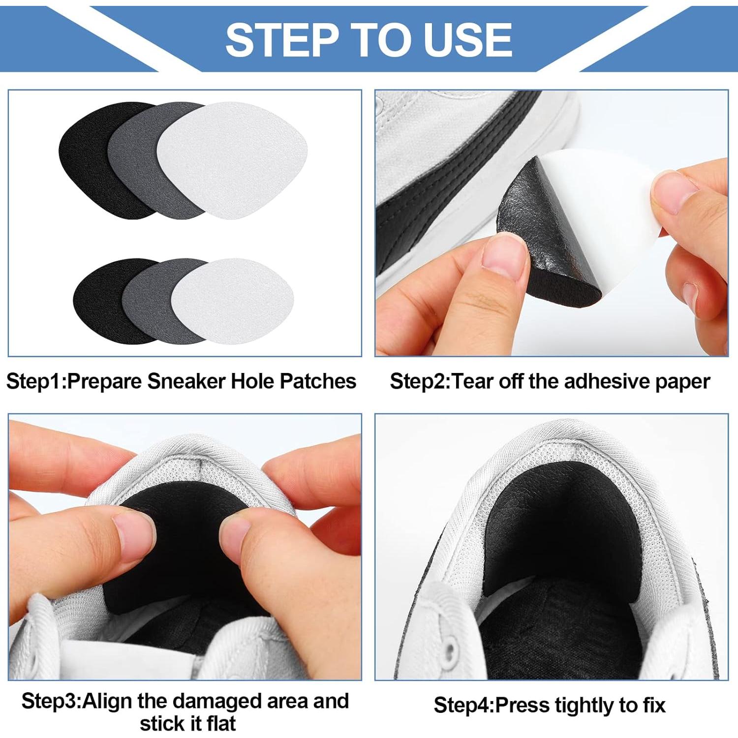 12 Pares Parches Reparación Tacón Zapatilla Eurzom - Microfibra