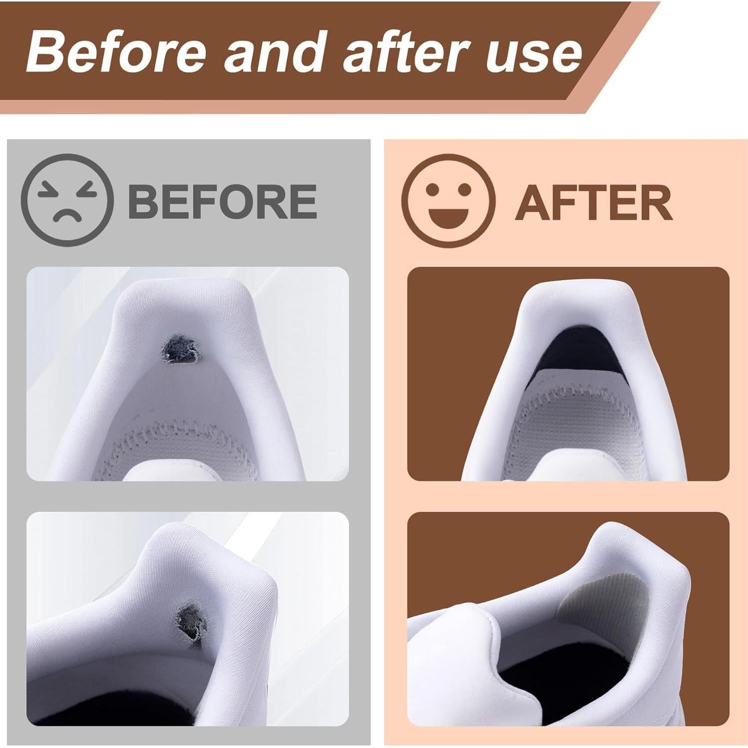 Kit de Reparación de Tacones OIIKI 6 Pares Parches Adhesivos