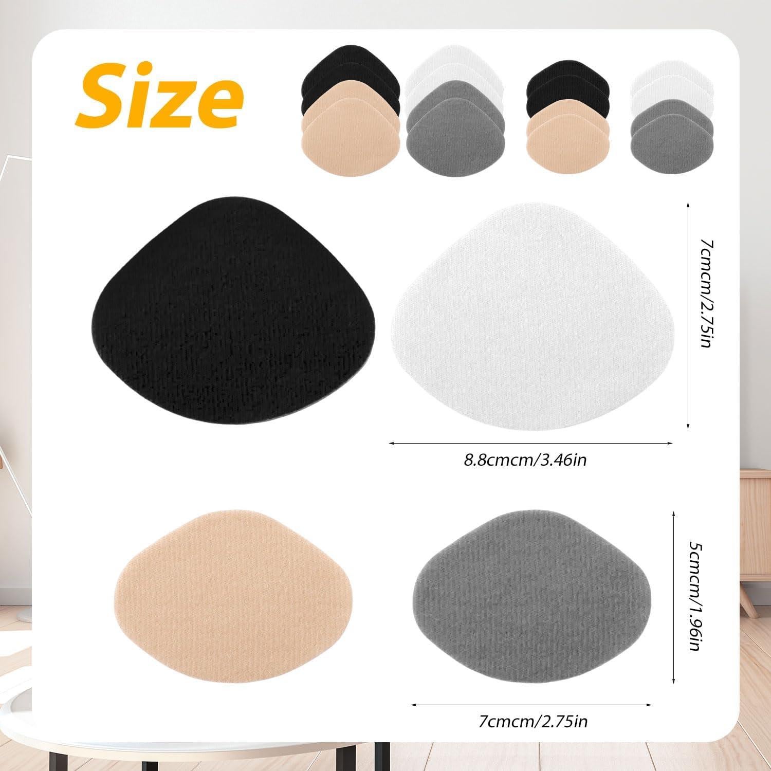 Parches Adhesivos para Zapatos 8 Pairs - 4 Colores 5x7cm y 7x8.8cm