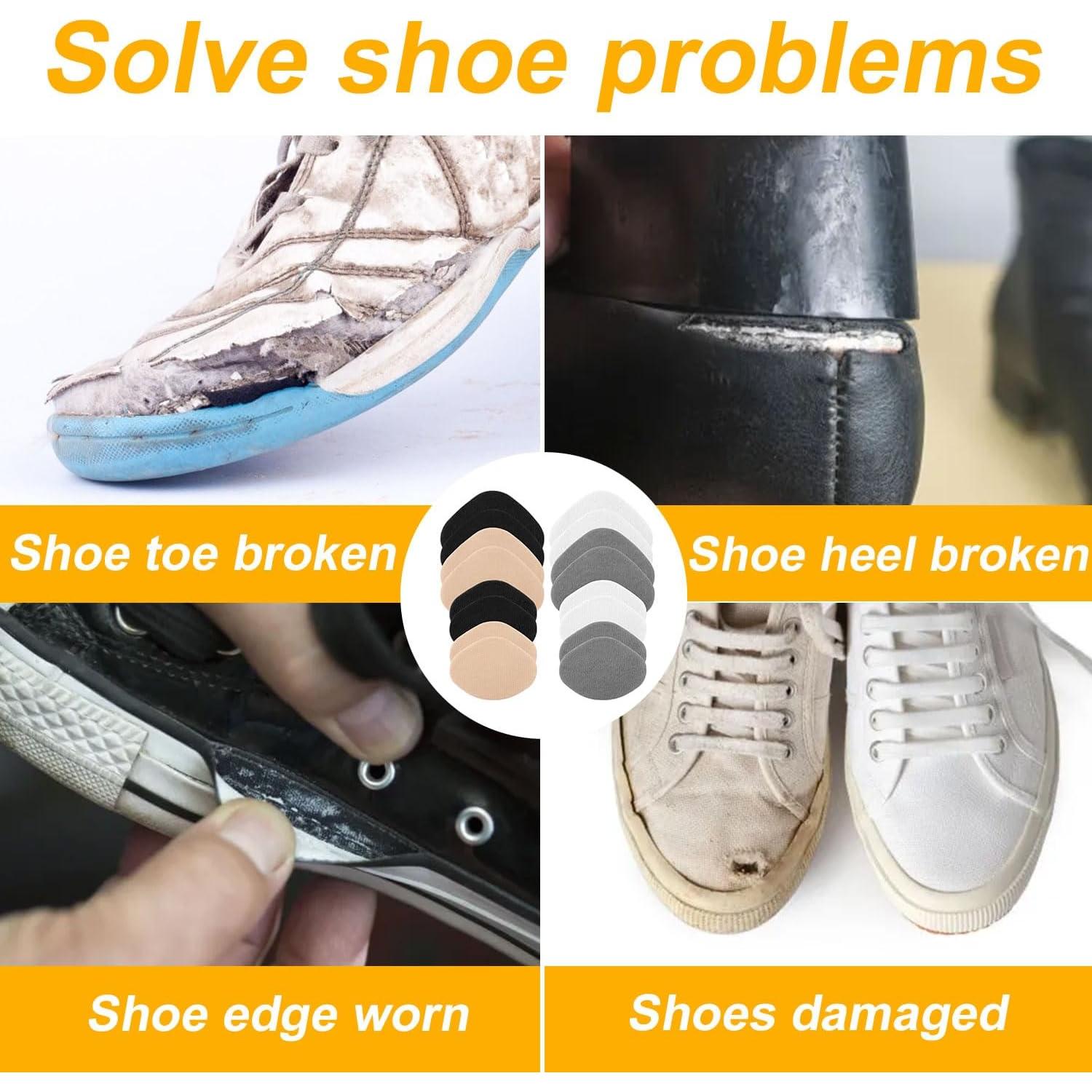 Parches Adhesivos para Zapatos 8 Pairs - 4 Colores 5x7cm y 7x8.8cm