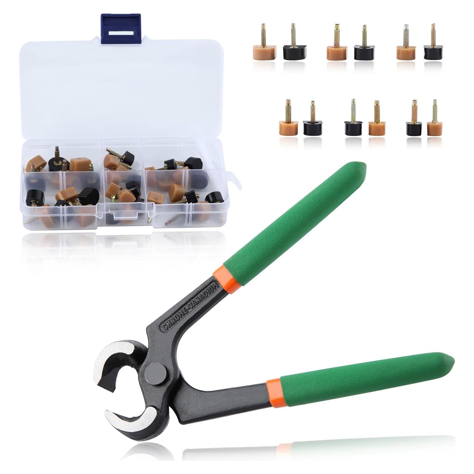 Kit de Reparación de Tacones Altos LEONTOOL con Alicates y 24 Puntas