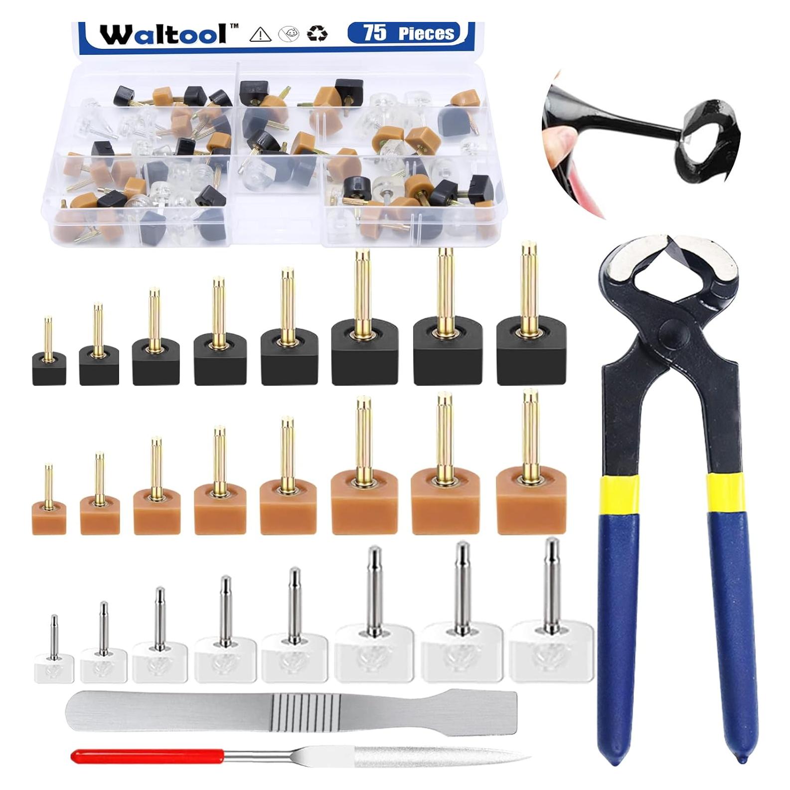 Kit de Reparación de Tacones Altos Waltool 75 Pcs Antideslizante