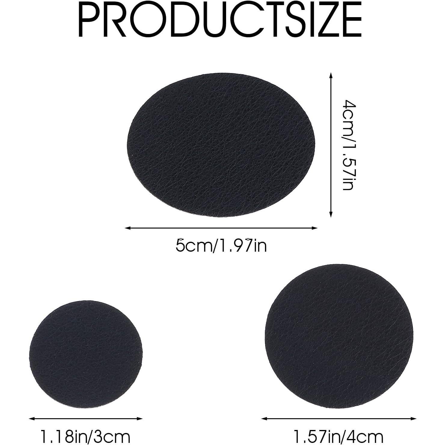 Parches de Reparación de Zapatos Sibba 12 Pcs Negro